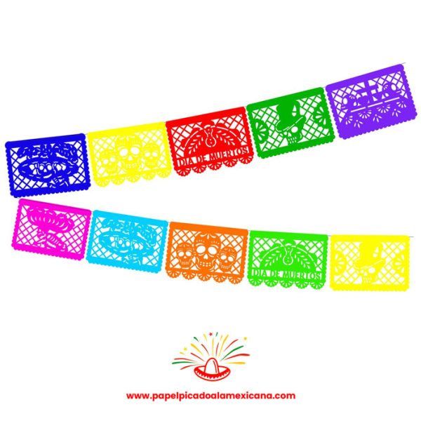 PAPEL PICADO ENRAMADA MUERTOS