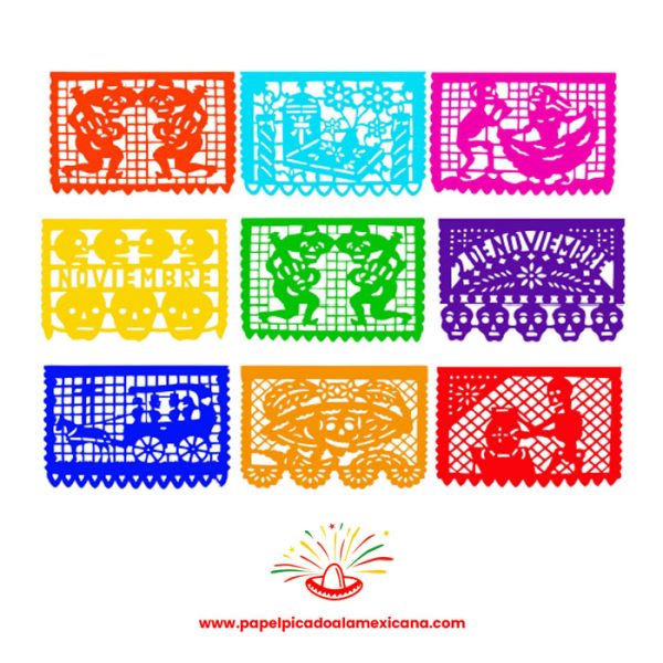 PAPEL PICADO MILLAR DE PAPEL CHINA PICADO