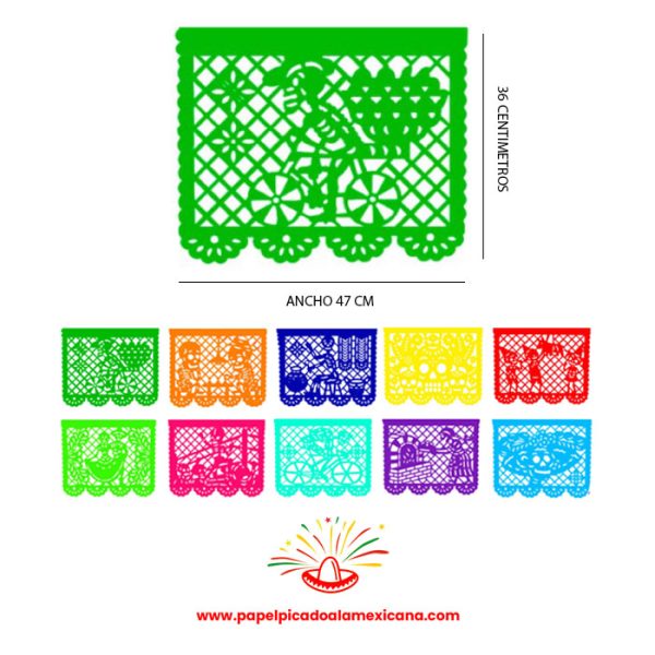 PAPEL PICADO MILLAR DE PAPEL CHINA PICADO