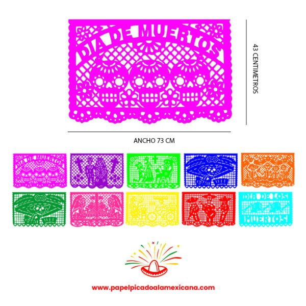 PAPEL PICADO MILLAR DE PAPEL CHINA PICADO 1 PLIEGO