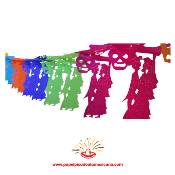 FESTON CATRINA PAPEL PICADO