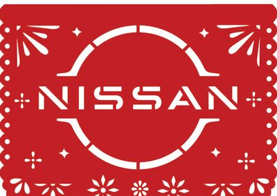 Papel Picado Logotipo Nissan