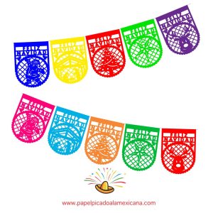 Enramada navidad Papel Picado